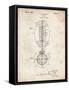 PP379-Vintage Parchment Football Game Ball 1925 Patent Poster-Cole Borders-Framed Stretched Canvas