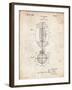 PP379-Vintage Parchment Football Game Ball 1925 Patent Poster-Cole Borders-Framed Giclee Print