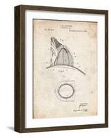 PP38 Vintage Parchment-Borders Cole-Framed Giclee Print