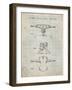 PP385-Antique Grid Parchment Skateboard Trucks Patent Poster-Cole Borders-Framed Giclee Print