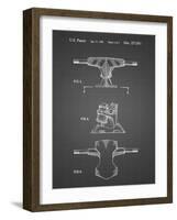 PP385-Black Grid Skateboard Trucks Patent Poster-Cole Borders-Framed Giclee Print