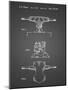 PP385-Black Grid Skateboard Trucks Patent Poster-Cole Borders-Mounted Giclee Print