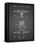 PP385-Black Grid Skateboard Trucks Patent Poster-Cole Borders-Framed Stretched Canvas