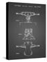 PP385-Black Grid Skateboard Trucks Patent Poster-Cole Borders-Stretched Canvas