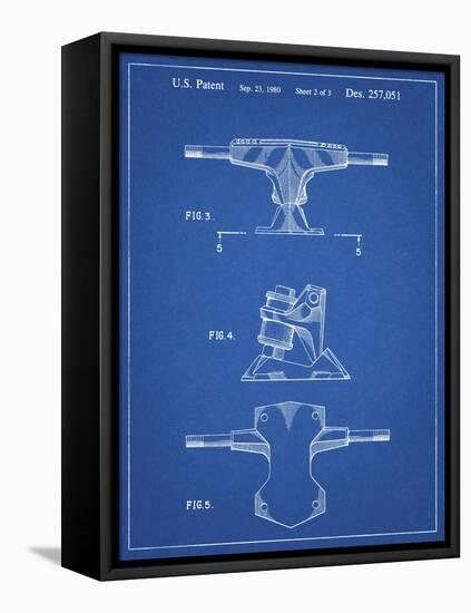 PP385-Blueprint Skateboard Trucks Patent Poster-Cole Borders-Framed Stretched Canvas