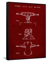 PP385-Burgundy Skateboard Trucks Patent Poster-Cole Borders-Framed Stretched Canvas