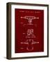 PP385-Burgundy Skateboard Trucks Patent Poster-Cole Borders-Framed Giclee Print