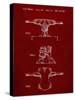 PP385-Burgundy Skateboard Trucks Patent Poster-Cole Borders-Stretched Canvas