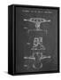 PP385-Chalkboard Skateboard Trucks Patent Poster-Cole Borders-Framed Stretched Canvas