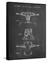 PP385-Chalkboard Skateboard Trucks Patent Poster-Cole Borders-Framed Stretched Canvas