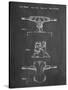 PP385-Chalkboard Skateboard Trucks Patent Poster-Cole Borders-Stretched Canvas