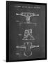 PP385-Chalkboard Skateboard Trucks Patent Poster-Cole Borders-Framed Premium Giclee Print