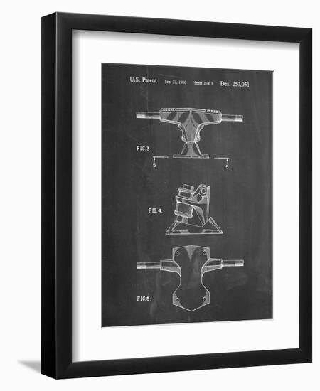 PP385-Chalkboard Skateboard Trucks Patent Poster-Cole Borders-Framed Giclee Print