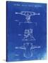 PP385-Faded Blueprint Skateboard Trucks Patent Poster-Cole Borders-Stretched Canvas