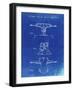 PP385-Faded Blueprint Skateboard Trucks Patent Poster-Cole Borders-Framed Giclee Print