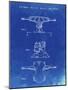 PP385-Faded Blueprint Skateboard Trucks Patent Poster-Cole Borders-Mounted Giclee Print
