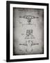 PP385-Faded Grey Skateboard Trucks Patent Poster-Cole Borders-Framed Giclee Print