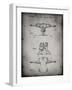 PP385-Faded Grey Skateboard Trucks Patent Poster-Cole Borders-Framed Giclee Print