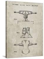 PP385-Sandstone Skateboard Trucks Patent Poster-Cole Borders-Stretched Canvas