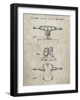 PP385-Sandstone Skateboard Trucks Patent Poster-Cole Borders-Framed Giclee Print