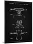 PP385-Vintage Black Skateboard Trucks Patent Poster-Cole Borders-Mounted Giclee Print