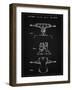 PP385-Vintage Black Skateboard Trucks Patent Poster-Cole Borders-Framed Giclee Print