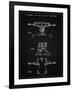 PP385-Vintage Black Skateboard Trucks Patent Poster-Cole Borders-Framed Giclee Print