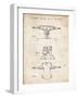 PP385-Vintage Parchment Skateboard Trucks Patent Poster-Cole Borders-Framed Giclee Print