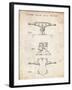 PP385-Vintage Parchment Skateboard Trucks Patent Poster-Cole Borders-Framed Giclee Print