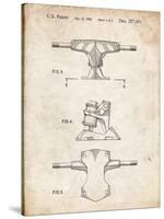 PP385-Vintage Parchment Skateboard Trucks Patent Poster-Cole Borders-Stretched Canvas