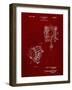 PP387-Burgundy Movie Set Lighting Patent Poster-Cole Borders-Framed Giclee Print