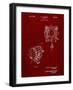 PP387-Burgundy Movie Set Lighting Patent Poster-Cole Borders-Framed Giclee Print