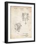 PP387-Vintage Parchment Movie Set Lighting Patent Poster-Cole Borders-Framed Giclee Print