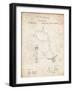 PP389-Vintage Parchment Vintage Police Handcuffs Patent Poster-Cole Borders-Framed Giclee Print