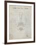 PP39 Antique Grid Parchment-Borders Cole-Framed Giclee Print