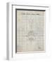 PP39 Antique Grid Parchment-Borders Cole-Framed Giclee Print