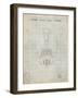 PP39 Antique Grid Parchment-Borders Cole-Framed Giclee Print