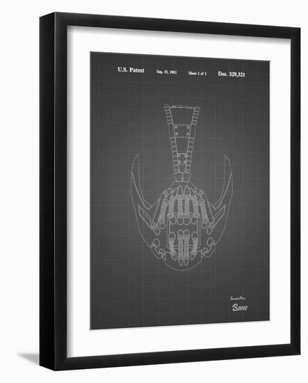 PP39 Black Grid-Borders Cole-Framed Giclee Print