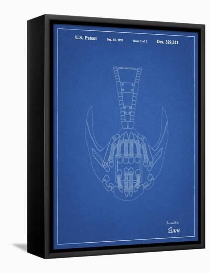 PP39 Blueprint-Borders Cole-Framed Stretched Canvas