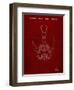 PP39 Burgundy-Borders Cole-Framed Giclee Print