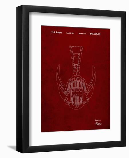 PP39 Burgundy-Borders Cole-Framed Giclee Print