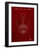 PP39 Burgundy-Borders Cole-Framed Giclee Print