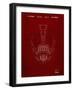 PP39 Burgundy-Borders Cole-Framed Giclee Print