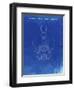 PP39 Faded Blueprint-Borders Cole-Framed Giclee Print