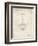 PP39 Vintage Parchment-Borders Cole-Framed Giclee Print