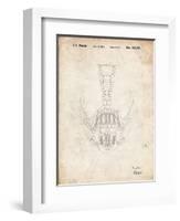 PP39 Vintage Parchment-Borders Cole-Framed Giclee Print