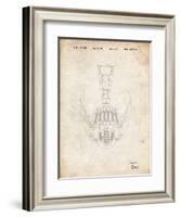 PP39 Vintage Parchment-Borders Cole-Framed Giclee Print