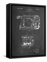 PP390-Chalkboard Motion Picture Camera 1932 Patent Poster-Cole Borders-Framed Stretched Canvas