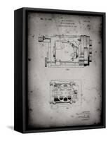 PP390-Faded Grey Motion Picture Camera 1932 Patent Poster-Cole Borders-Framed Stretched Canvas