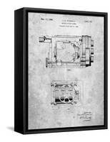 PP390-Slate Motion Picture Camera 1932 Patent Poster-Cole Borders-Framed Stretched Canvas